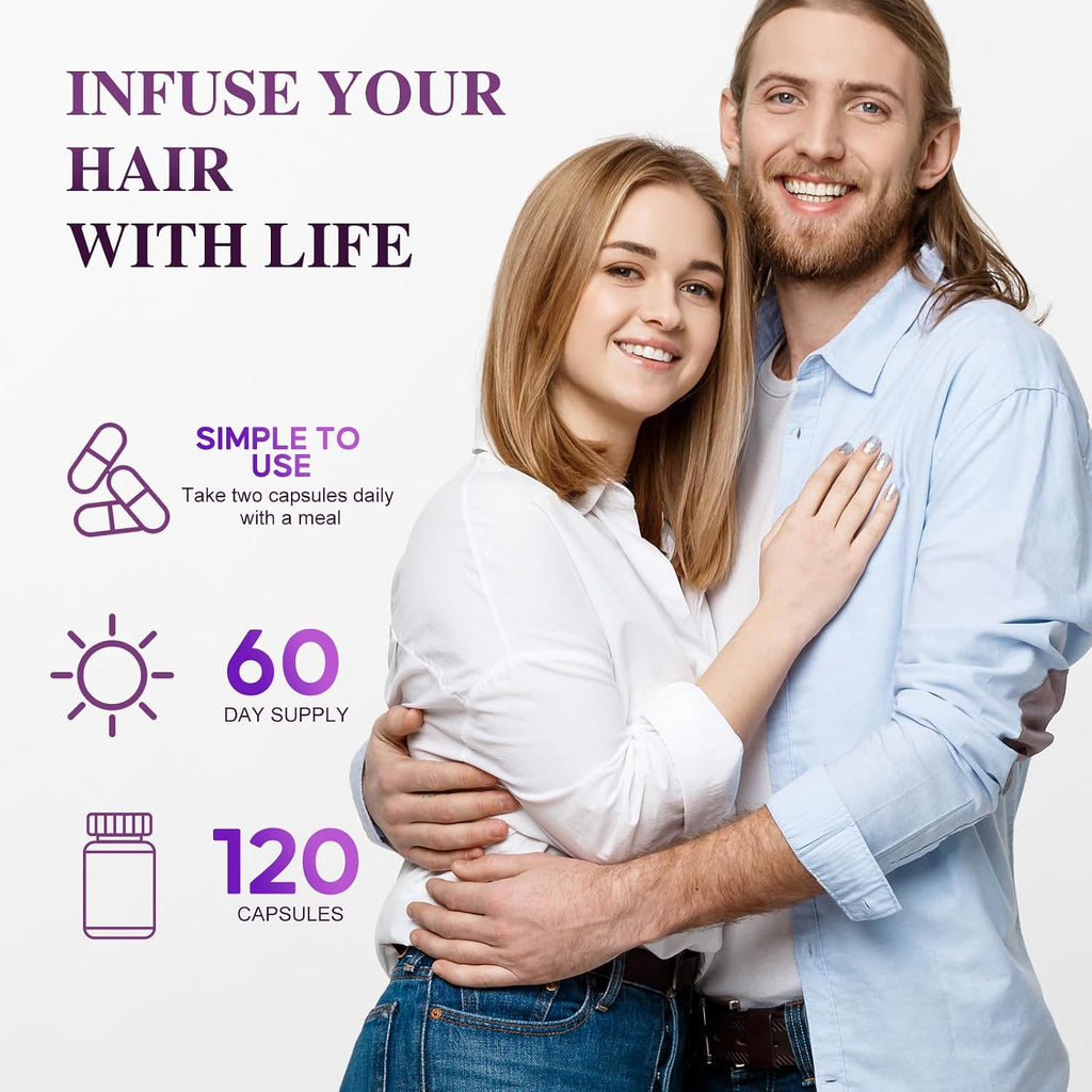 Bevalence Biotina 10.000 mcg con Colágeno y Queratina – 120 Cápsulas (2 Meses)