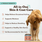 Natural Dog Company Omega Skin & Coat Chews para Perros – Fórmula Veterinaria