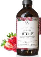 Rowe Casa Organics Vitality Energy Support – Suplemento Líquido de Energía con Guaraná y Rodiola – 473 ml