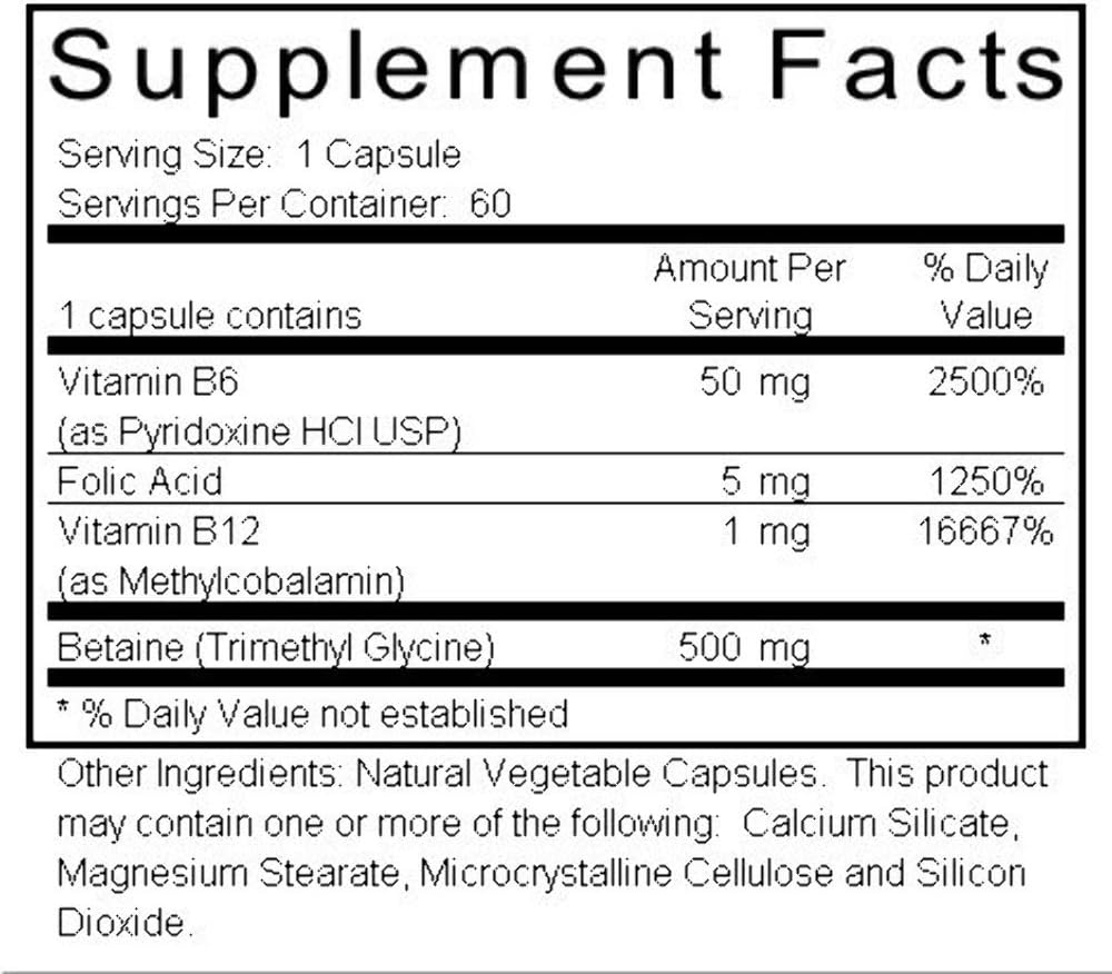 Cardio B - B Complex for Cardiovascular Health - 60 Capsules