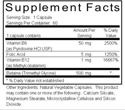 Ortho Molecular Products Cardio B, 60 Comprimidos – Image 4