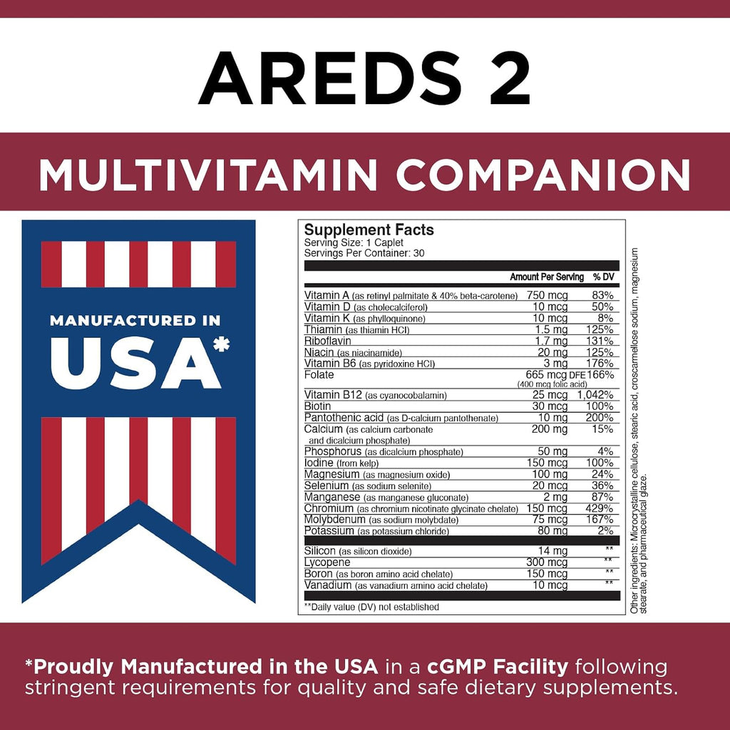 Viteyes Classic Multivitamínico Complementario para AREDS 2, 30 Cápsulas