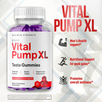 Vital Pump XL Testo Gummies - Gominolas para Hombres (60 uds)