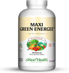 Maxi Health Super Greens – Complemento Alimenticio Integral para Energía y Sistema Inmunitario – 120 Cápsulas Veganas Kosher