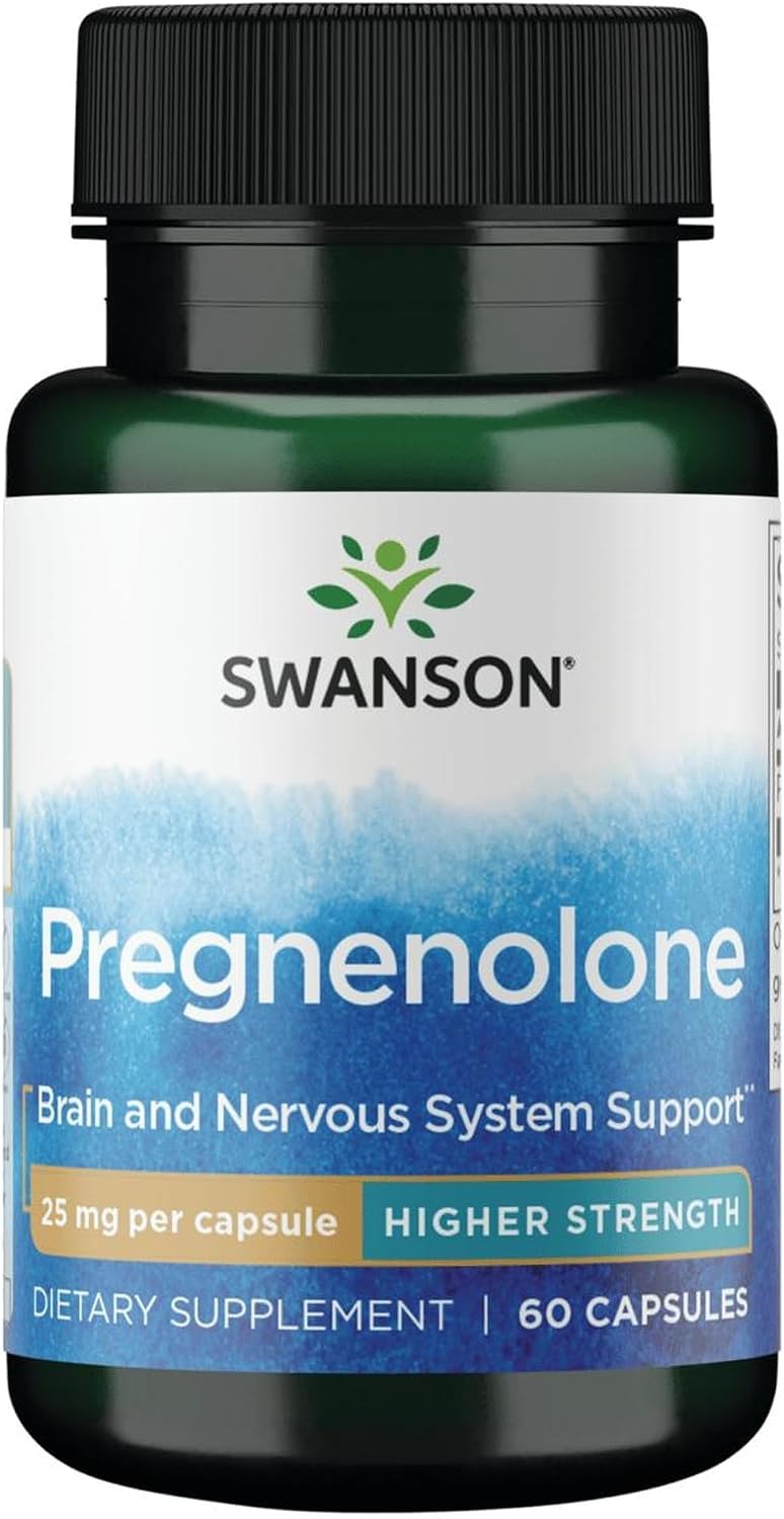 Swanson High Potency Pregnenolona 25 mg, 60 Cápsulas
