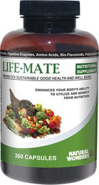 Life Mate – Multivitamínico Completo con 39 Vitaminas y Minerales (120 Cápsulas)