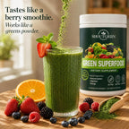 SHOUTGRIIN Green Superfood Powder - Superalimentos Verdes Orgánicos