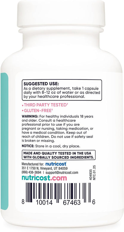 Nutricost Ácido Fólico para Mujeres 1200 mcg – El funcionamiento normal del sistema inmunitario. – Image 4