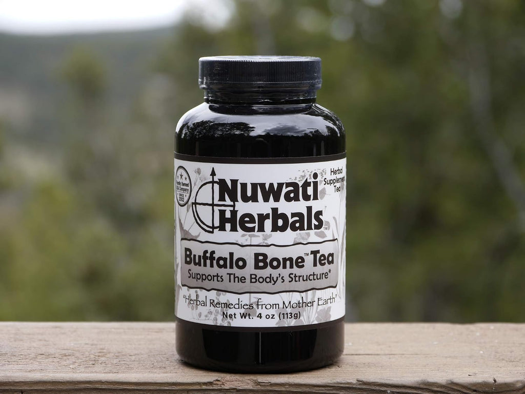 Nuwati Herbals - Té de Hierbas Buffalo Bone - Apoya la Estructura del Cuerpo - para Huesos, Cabello y Piel, Té a Granel, 113 g
