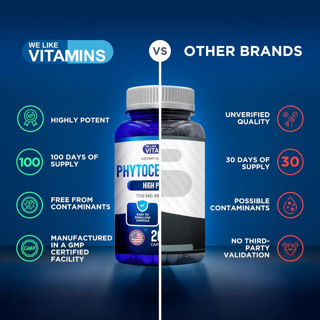 Fitoceramidas 700mg - 200 Cápsulas - Suplemento de Ceramidas Vegetales