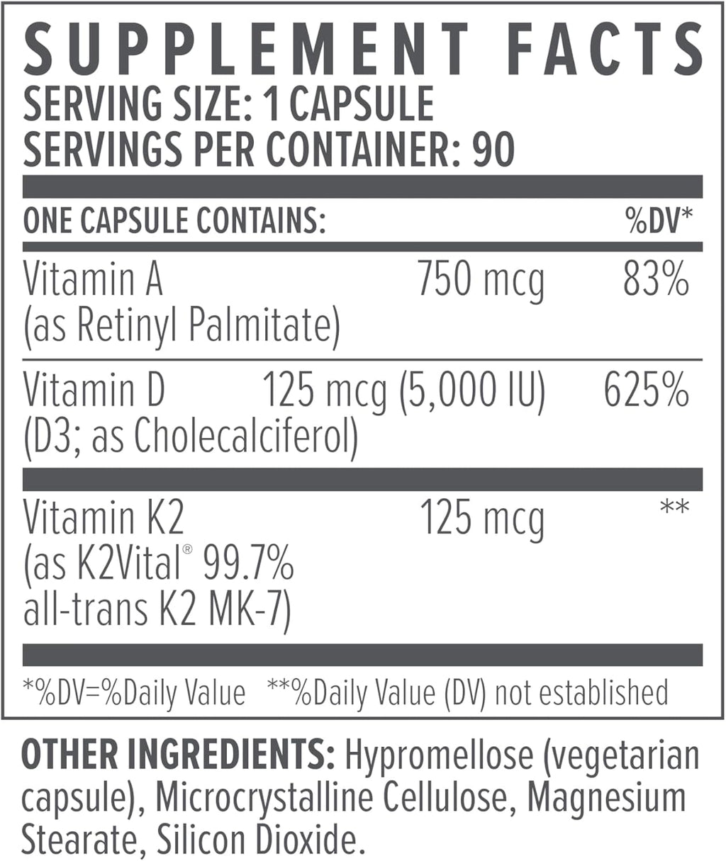 Biote ADK 5 - Vitamina D3 para Inmunidad y Cardiovascular - 90 Cápsulas