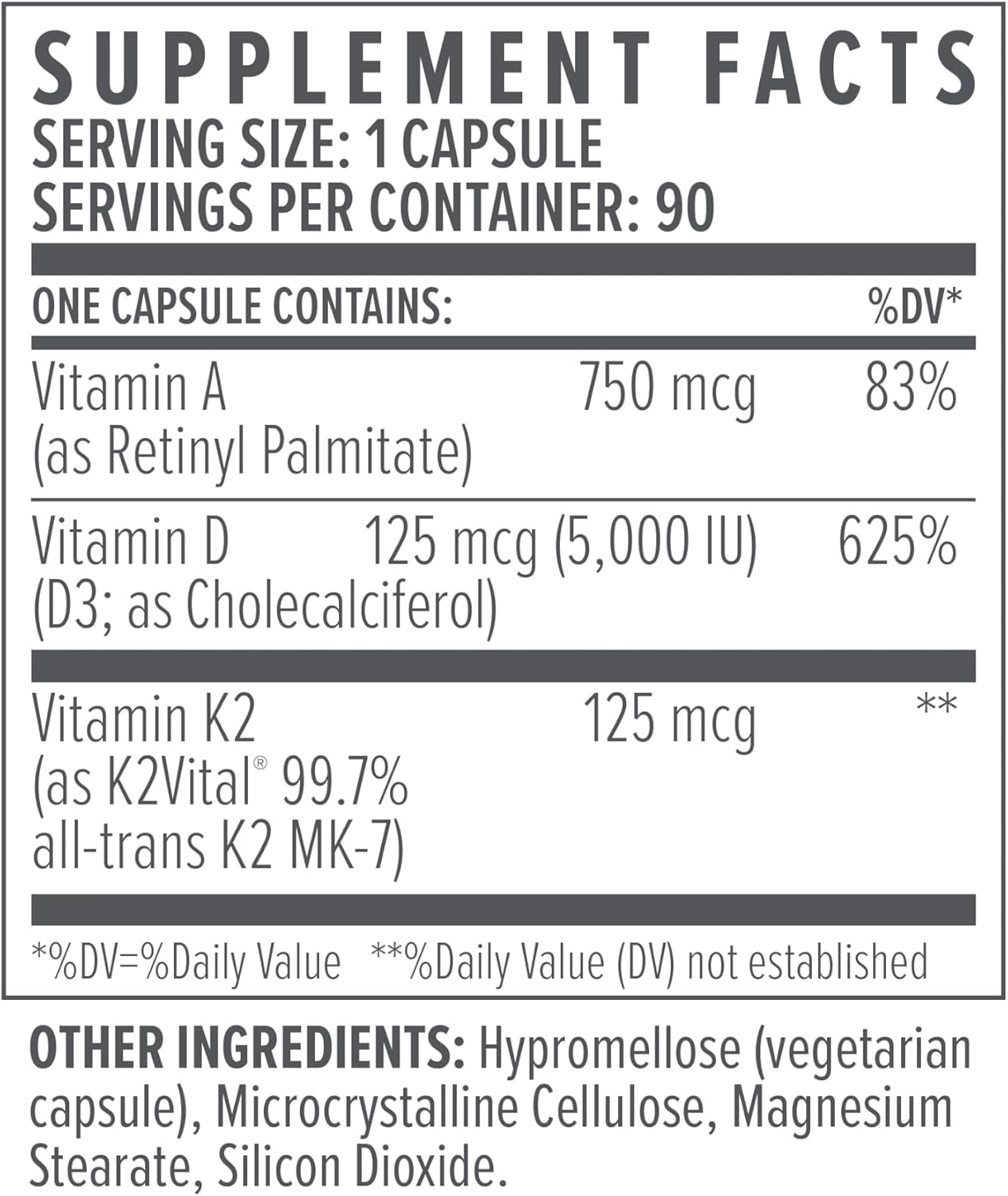 Biote ADK 5 - Vitamina D3 para Inmunidad y Cardiovascular - 90 Cápsulas
