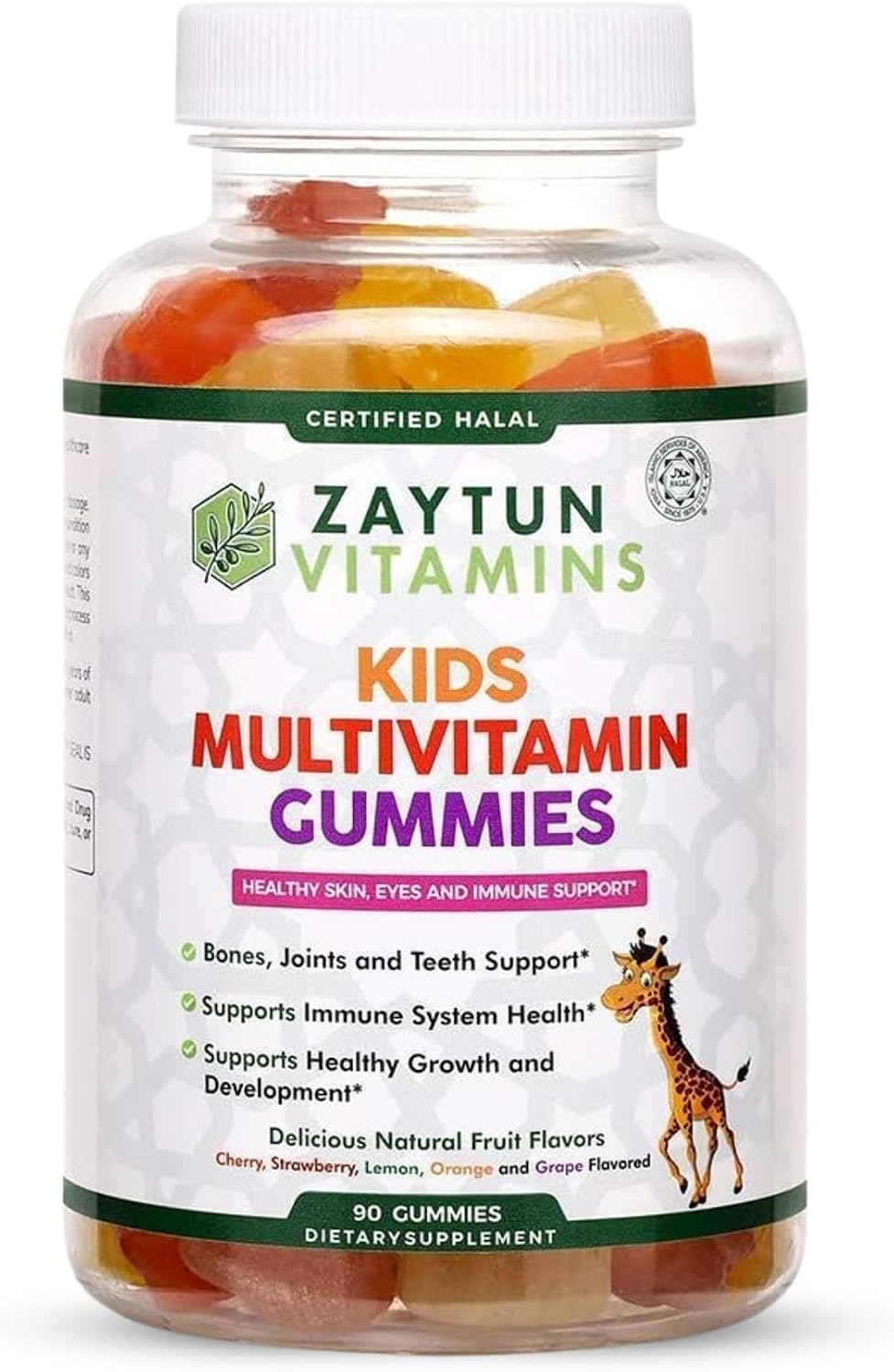 Zaytun Gominolas Multivitamínicas para Niños - 90 unidades, con vitaminas A, C, D, E, B6, B12 y Biotina