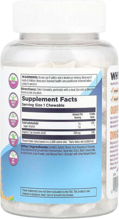 Kal C-rex 100 mg Comprimidos de Vitamina C con Bioflavonoides, Sabor Naranja, 100 Unidades – Image 2