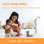 Mother's Promise Gotas Orgánicas de Vitamina D3 para Bebés - 100% Vegetal, 400 UI, 180 Dosis