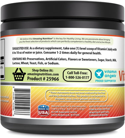 Amazing Formulas Vitamina C en Polvo | Ácido – La formación normal de colágeno para el correcto funcionamiento de – Image 3