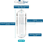 Capsuline Cápsulas de Gelatina Vacías Tamaño 0, Transparentes - 10000 Unidades
