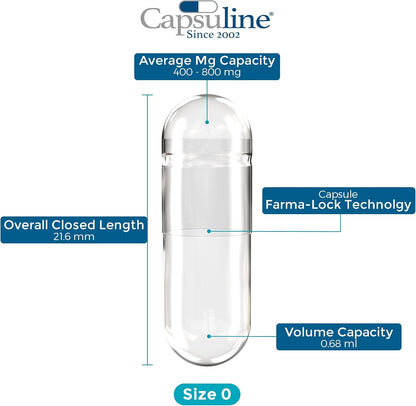 Capsuline Cápsulas de Gelatina Vacías Tamaño – Color blanco opaco: Ofrece discreción y protección contra la luz. – Image 6