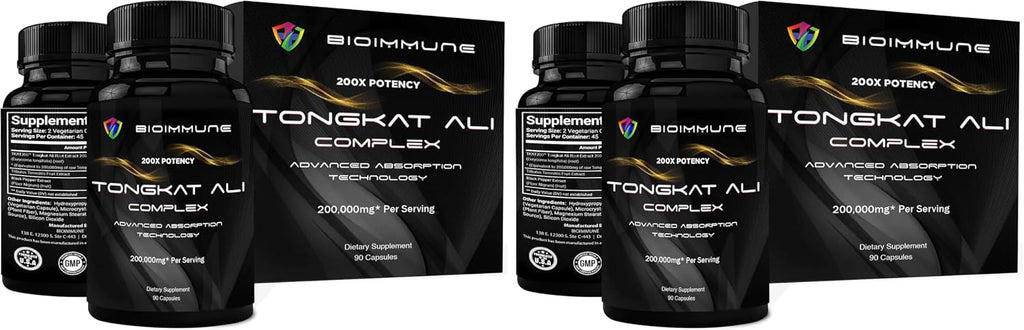 BioImmune Longjack Tongkat Ali Ultra Concentrado Extracto Purificado - 60 Cápsulas