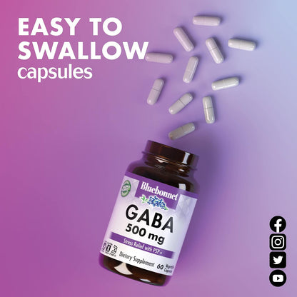 BlueBonnet Nutrition GABA 500mg con Vitamina – Vitalidad diaria: La vitamina B6 contribuye al metabolismo – Image 6