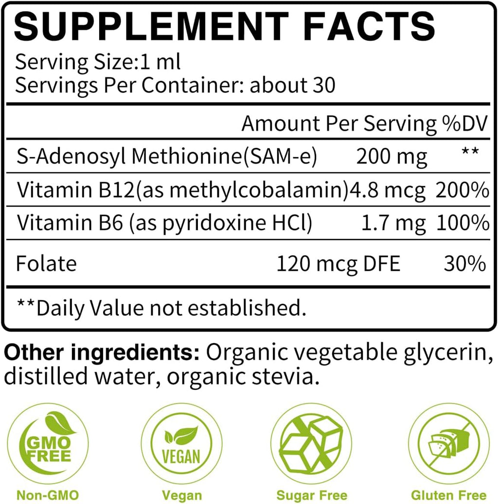 7c SAM-e Líquido con Vitamina B6 y B12