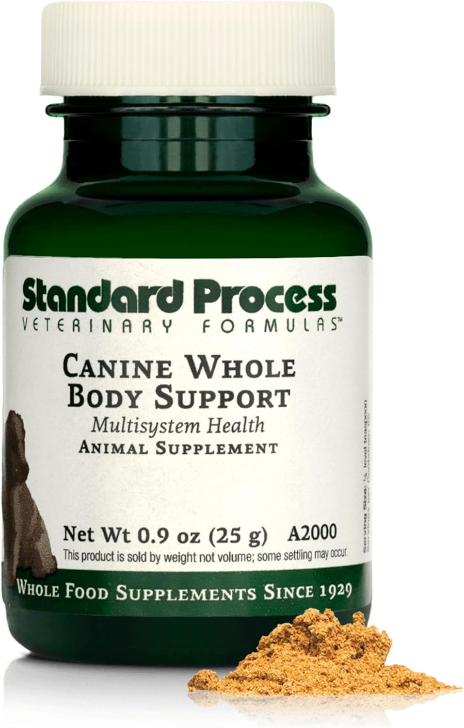 Standard Process Inc. Suplemento para Perros de Apoyo Integral y Multisistémico - Polvo Nutricional para el Mantenimiento de la Salud Diaria - 100 g