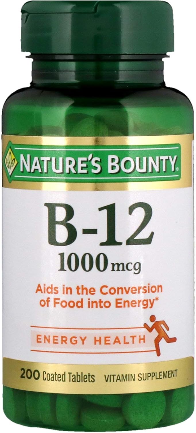 Nature's Bounty B-12 1000 mcg, 200 comprimidos