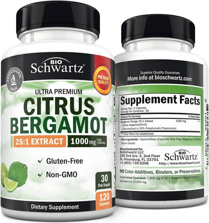 Citrus Bergamot 1000mg - BioSchwartz - 120 Cápsulas Mini – Image 1