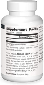 Source Naturals Taurina 1000mg - 120 Cápsulas