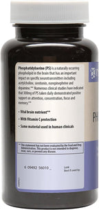 MRM Nutrition PS 10mg - Fosfatidilserina 100mg - 60 Cápsulas