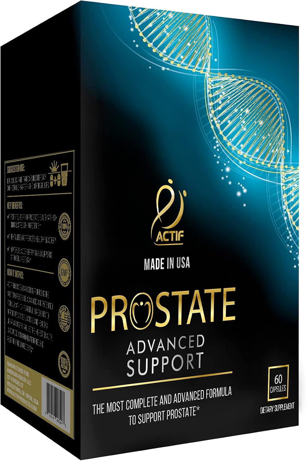 ACTIF Prostate Advanced Support, 60 cápsulas