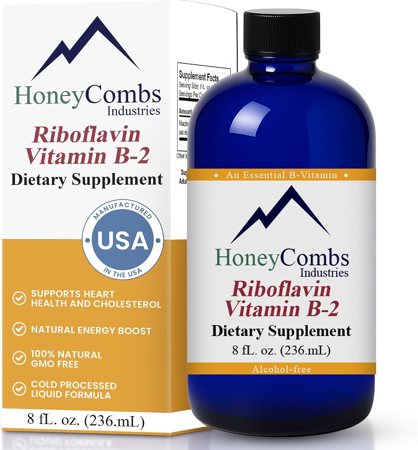 HoneyCombs Vitamina B2 Líquida - Riboflavina - 30 ml