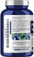 NusaPure Pterostilbene 150mg 180 Cápsulas Vegetales (No-GMO, Vegano)