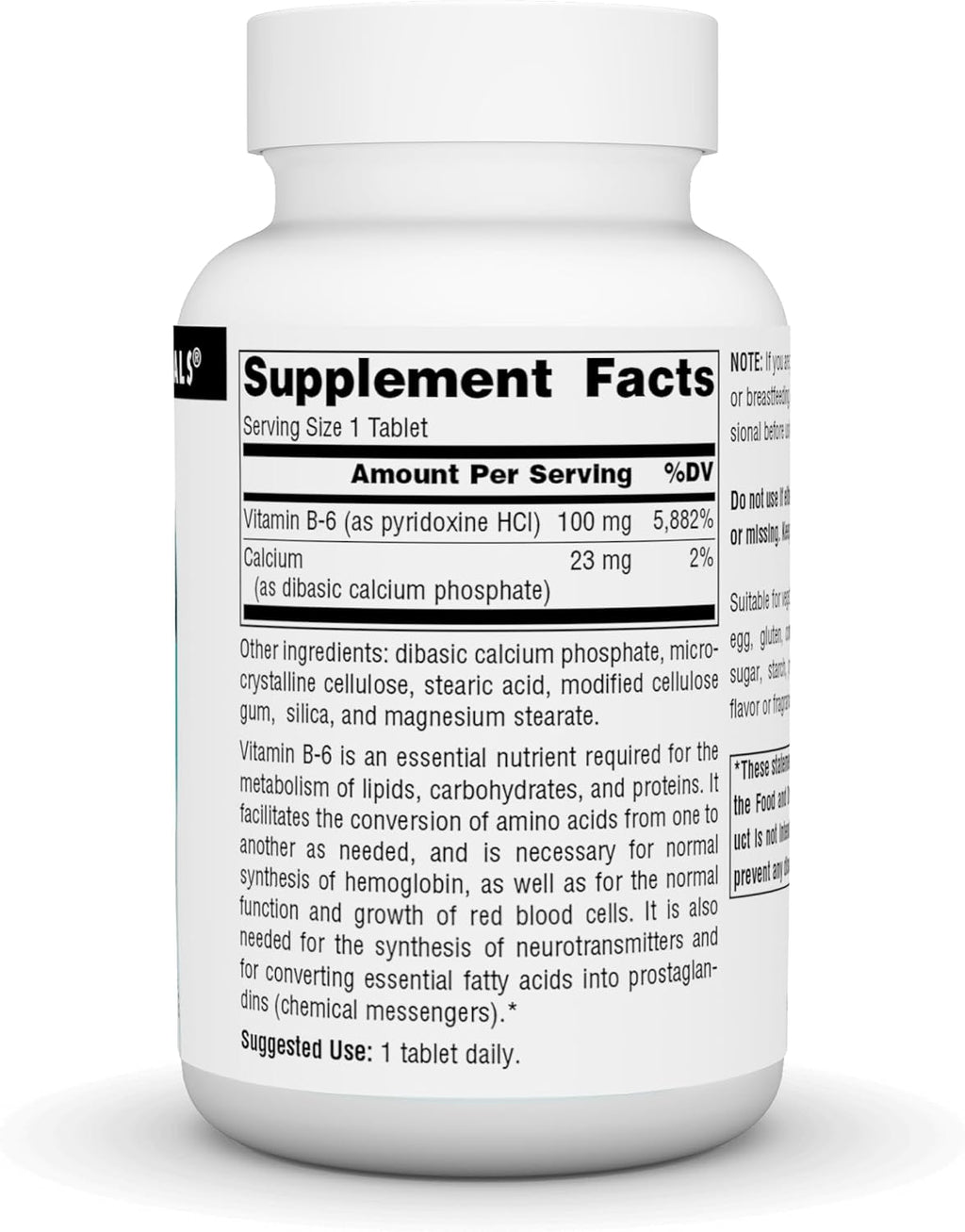 Source Naturals Vitamina B-6 100 mg – 250 Comprimidos