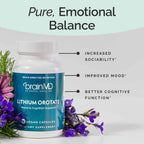 BRAINMD Litio Orotato - 60 Cápsulas - Apoyo Cerebral - Sin Gluten