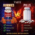 Pregnenolona 100 mg + Glicina - Suplemento para la Memoria y Equilibrio Hormonal - 60 Gomitas Veganas