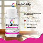 Breeder's Edge Oxy Momma Soft Chews - Suplemento Posnatal para Perras y Gatas Lactantes - 40 unidades