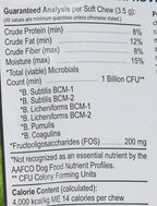 Proflora Probióticos para Perros - Apoyo Digestivo e Inmunitario, 60 Masticables Blandos