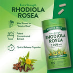 Nature's Truth Rhodiola Rosea | 120 Cápsulas | Extracto No-GMO y Sin Gluten