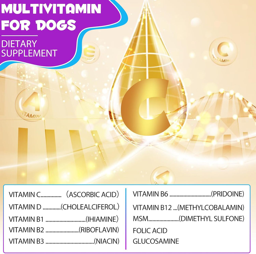VOSIFSDIY Multivitamínico Líquido para Perros 15 en 1 – 60 ml