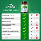Zazzee D-Chiro-Inositol 50 mg, 90 Cápsulas Veganas