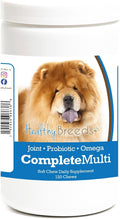 Healthy Breeds Chow Chow All in One Multivitamin Masticable para Perros, 120 unidades