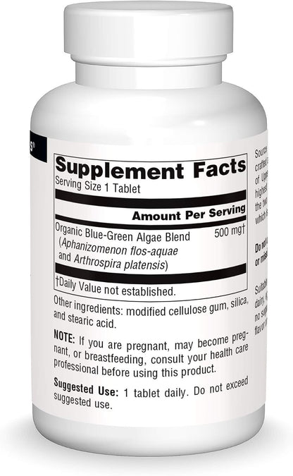 Source Naturals Blue Green Algae de Klamath – Aporte de antioxidantes: Compuestos como la ficocianina protegen las – Image 3