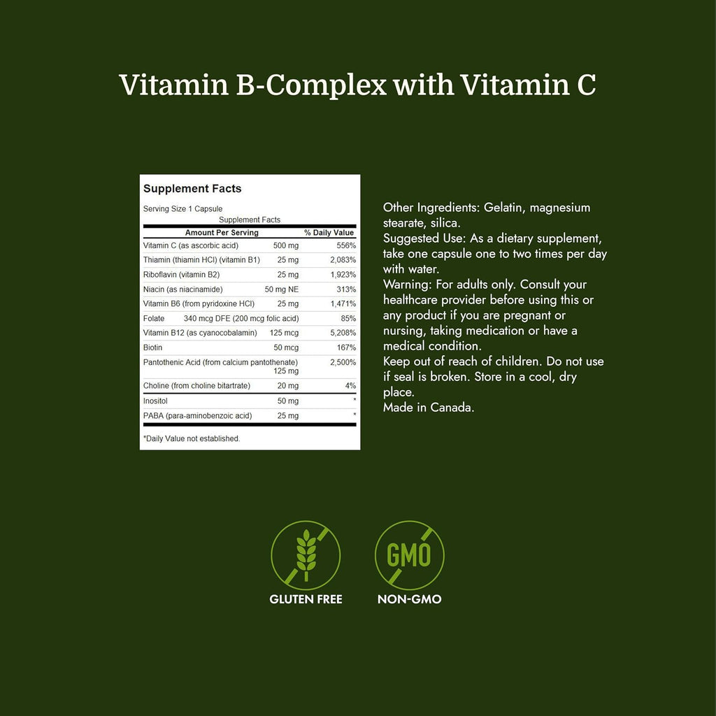 Swanson Super Stress B-Complex con Vitamina C (100 Cápsulas)