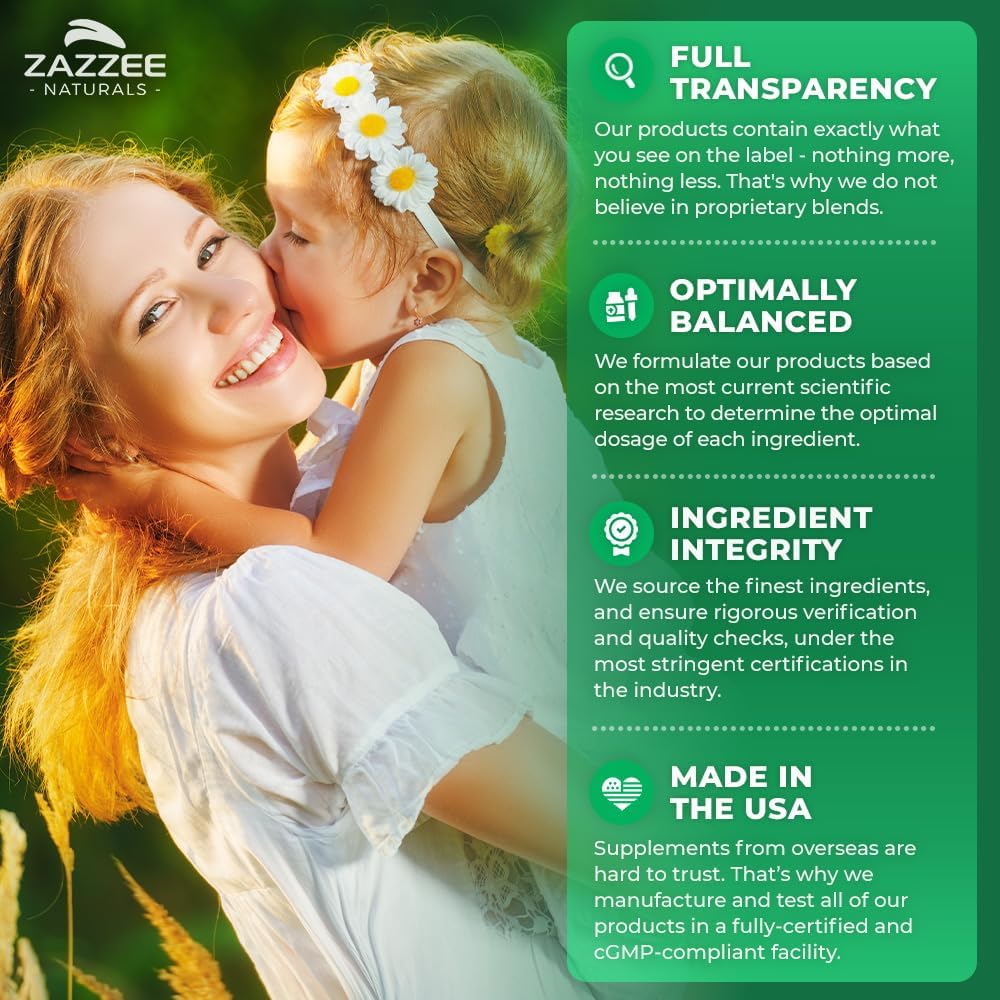 Zazzee D-Chiro-Inositol 50 mg, 90 Cápsulas Veganas