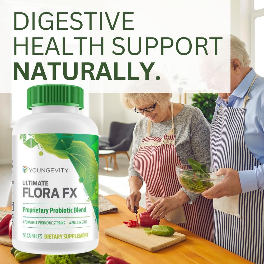 Youngevity Ultimate Flora FX - 60 Cápsulas (2 Botellas)
