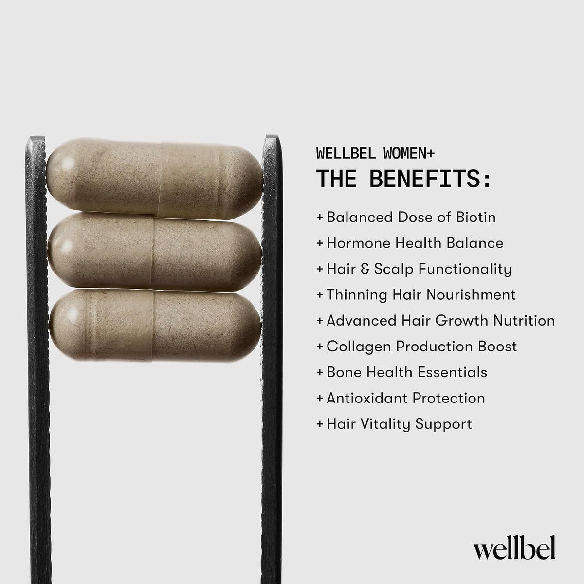WELLBEL Women+ Complemento para Cabello, – MSM (metilsulfonilmetano): El MSM es una fuente natural de azufre – Image 6