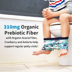 Garden of Life Dr. Formulated Probiotics Organic Kids+ - Probióticos para Niños con Fibra Prebiótica y Vitaminas C y D - Sabor Bayas Cereza, 30 Gomitas