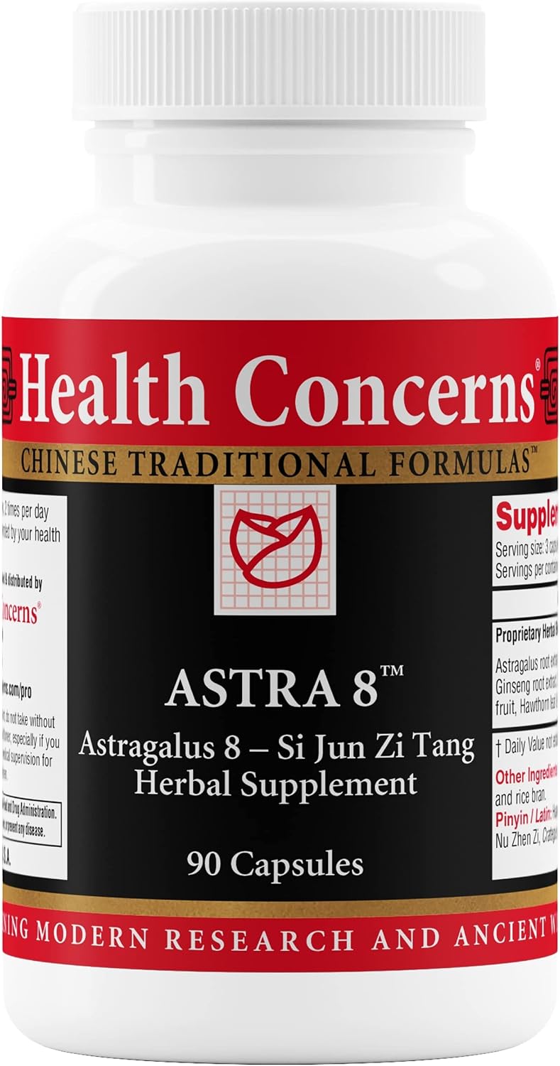 Health Concerns Astra 8 – Mezcla Herbal Adaptógena con Astrágalo y Ginseng – 270 Cápsulas