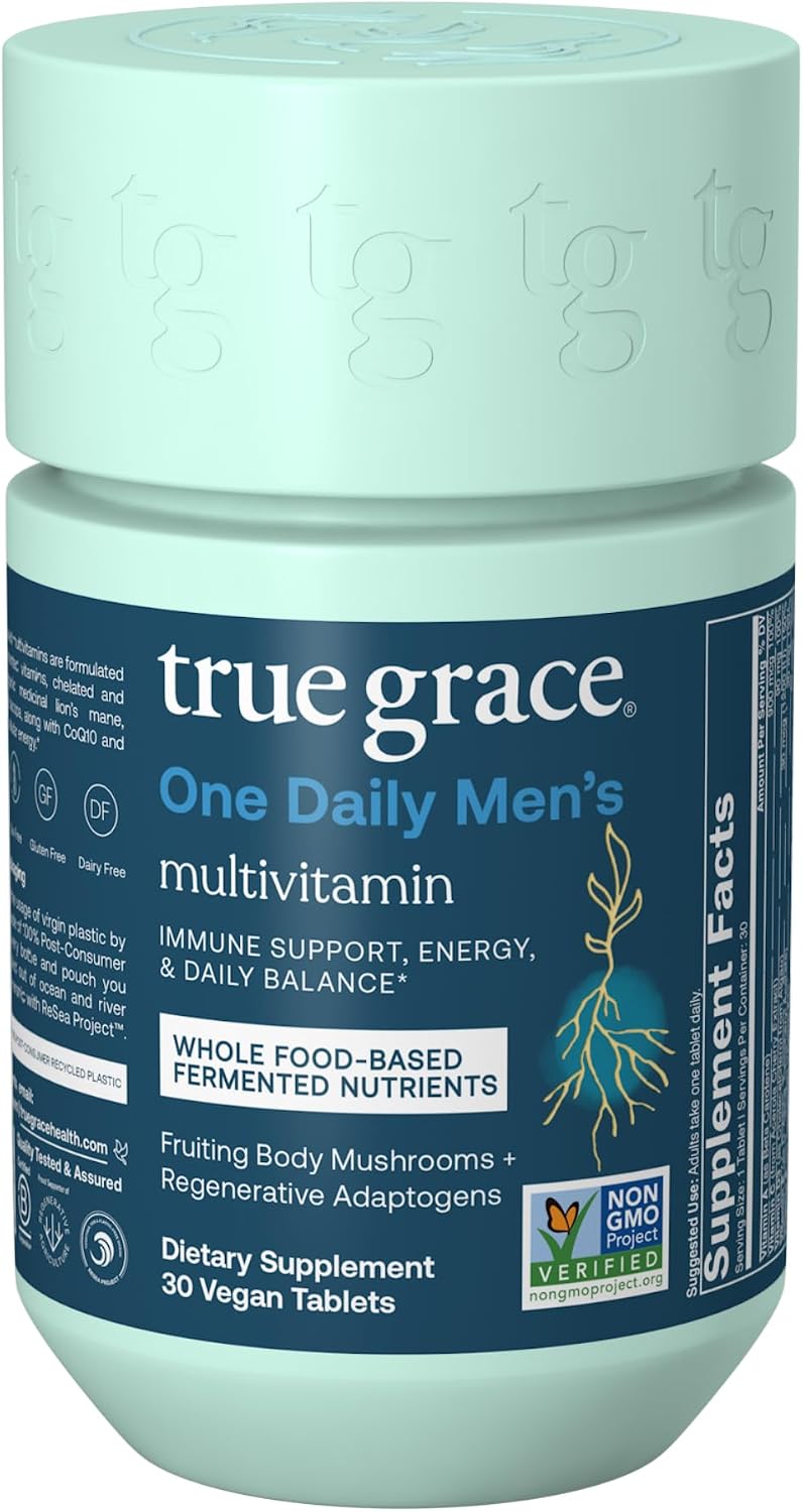 True Grace One Daily Multivitamínico para Hombre con Minerales Fermentados